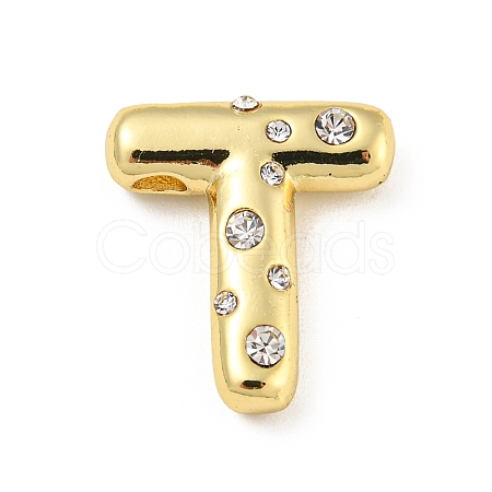 Brass Micro Pave Clear Cubic Zirconia Pendants KK-E093-04G-T-1