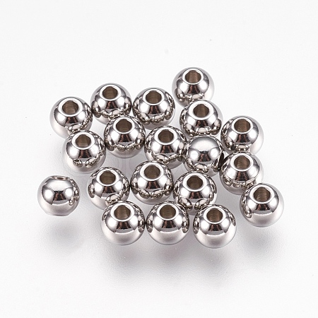 316 Stainless Steel Spacer Beads X-STAS-G176-46P-C-1