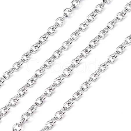 3.28 Feet 304 Stainless Steel Cable Chains X-CHS-R008-12-1