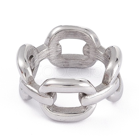 Tarnish Resistant Unisex 304 Stainless Steel Finger Rings RJEW-K233-08-P-1