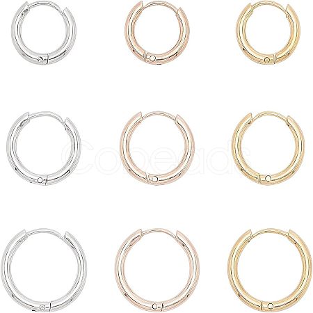 CHGCRAFT 304 Stainless Steel Hoop Earrings EJEW-CA0001-02-1