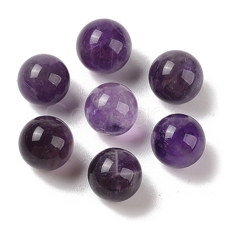 Natural Amethyst No Hole Sphere Beads G-K353-04A-03-1