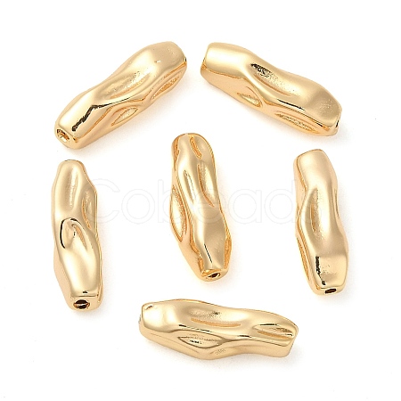 Brass Textured Beads KK-M270-13G-1