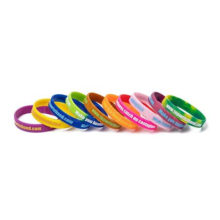 Free Sample Silicone Wristbands Bracelets BJEW-K165-04B-1