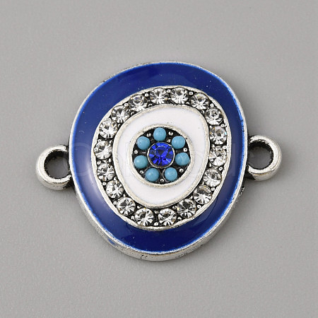 Alloy Enamel Evil Eye Connector Charms FIND-TAC0017-02D-1