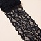 Elastic Lace Trim, Lace Ribbon For Sewing Decoration, Black, 80mm