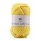 Polyester Yarn for Sweater Hat, for Knitting Crochet Supplies, Yellow, 2mm, about 92.96 Yards(85m)/Skein