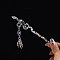 Alloy Hair Sticks, Hair Accessories for Women & Girls, Skeleton, 185x25mm