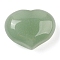 Natural Green Aventurine Love Heart Stone, Pocket Palm Stone for Reiki Balancing, 20x25~26x12~13mm