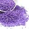 Imitation Cat Eyes Glass Seed Beads, Dyed, Cylinder, Blue Violet, 1.6x1.3mm, Hole: 0.8mm, about 60000pcs/pound