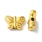 304 Stainless Steel Beads, Butterfly, Golden, 7.5x11x3.5mm, Hole: 1.5mm