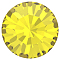 Preciosa&reg MAXIMA Crystal Round Stones, Czech Crystal, Dura Foiling, Round(431 11 615 Chaton), 80310 Citrine, SS8/PP17(2.3~2.5mm)