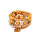 Boho Style Wood Beaded Stretch Bracelet Sets for Women, with Acrylic and Alloy Finding , Orange, No Size 