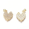 Golden Plated Brass Pendants ZIRC-L087-007G-2