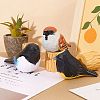 Wooden Birds and Tree Stump Ornaments JX730A-5