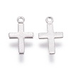 316 Surgical Stainless Steel Tiny Cross Charms STAS-E470-02P-1