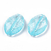 Transparent Crackle Acrylic Beads X-CACR-N003-42A-2