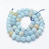 Natural Aquamarine Beads Strands G-E365-05-6mm-3