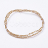 Electroplate Glass Beads Strands GLAA-F078-FR06-2