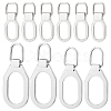 BENECREAT 24Pcs 3 Size Alloy Replacement Zipper Pull Tabs FIND-BC0002-23-1