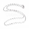 304 Stainless Steel Cable Chain Necklaces NJEW-F265-A-P-1