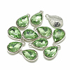 Alloy Glass Pendants PALLOY-T028-10x14mm-19-1