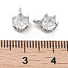 Brass Micro Pave Cubic Zirconia Charms KK-C051-39P-02-3