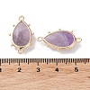 Natural Mixed Stone Connector Charms G-G012-05G-A-4