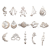 15Pcs 15 Styles 201 Stainless Steel Pendants STAS-CJ0001-190-1