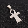 Tarnish Resistant 201 Stainless Steel Ankh Cross Pendants STAS-I032-008-2