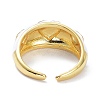 Brass Enamel Cuff Rings RJEW-P023-22G-4