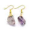 Natural Amethyst Dangle Earring EJEW-F173-D01-G-2