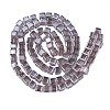 Electroplate Transparent Glass Beads Strands EGLA-N002-33-C02-2