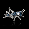 Grasshopper Alloy Rhinestone Brooches PW-WG35D4D-01-2