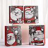 Christmas Paper Santa Claus Printed Tote Bags ABAG-P015-01A-1