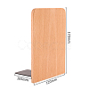 Non-Skid Wood Bookend Display Stands OFST-PW0002-151B-B02-1