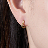 925 Sterling Silver Heart Hoop Earrings EX5321-2-2