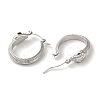 304 Stainless Steel Hoop Earrings EJEW-C085-03P-2