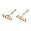 Brass Stud Earrings for Women Men KK-C028-23G-1