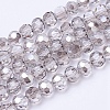 Faceted(32 Facets) Glass Round Beads Strands X-EGLA-J042-8mm-15-2