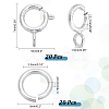   20Pcs 925 Sterling Silver Spring Ring Clasps STER-PH0001-33A-2