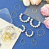 24Pcs 8 Styles Iron Huggie Hoop Earring Findings IFIN-YW0003-61-5