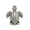 Sea Turtle Tibetan Style Alloy Charm Pendants X-TIBEP-ZN-10923-AS-RS-1