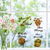 16 Sheets 8 Styles Waterproof PVC Wall Stickers DIY-WH0345-013-5