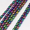 Electroplate Non-magnetic Synthetic Hematite Beads Strands G-J168-5x3mm-05-1