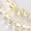 Faceted Bicone Glass Beads Strands X-EGLA-P017-4mm-14-2
