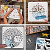 Plastic Drawing Painting Stencils Templates DIY-WH0396-402-4