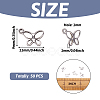 304 Stainless Steel Insect Charm Butterfly Pendants STAS-TAG0001-02P-4