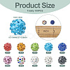 Pandahall 100Pcs 10 Colors Rhinestone Pave Disco Ball Beads RB-TA0001-11A-4