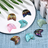 Electroplated Rainbow Resin Pendants RESI-CJ0001-133-6